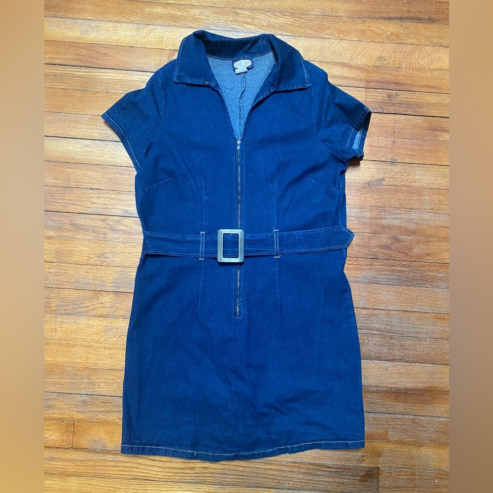 Vintage Denim Jumper Dress